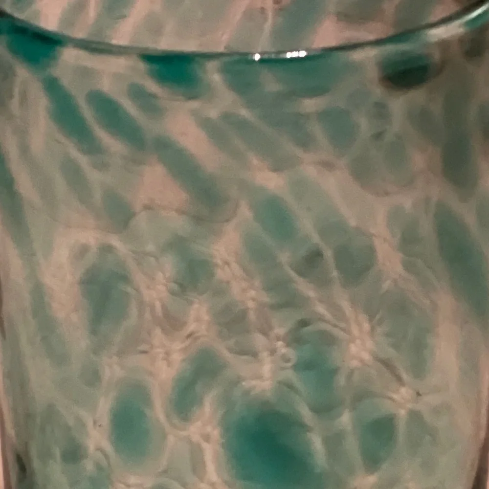 Turquoise Wine Glass from Anthropologie. - Picture 2 of 6